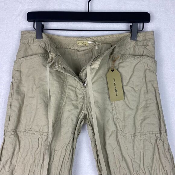 Max Studio Capri Pants Womens Small Khaki Pockets Casual Cropped pants MSR $148 - Picture 5 of 14